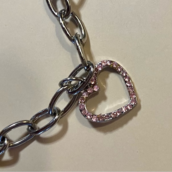 Silver Shoe Charm Bracelet Size 7.5 - Picture 9 of 12